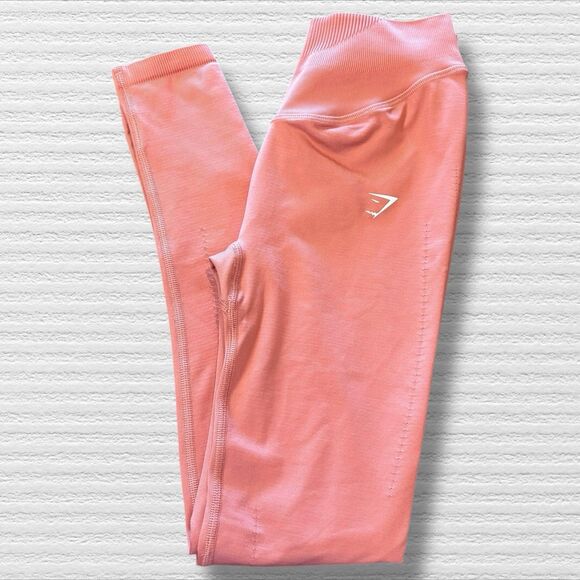 Gymshark High-Waisted Seamless Leggings Pink Size XS - Picture 7 of 7